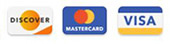 We Accept Visa, MasterCard, Discover